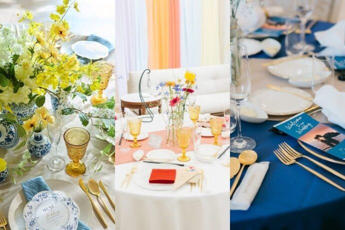 自分好みの雰囲気に♡おしゃれ可愛い結婚式テーブルコーディネート10選